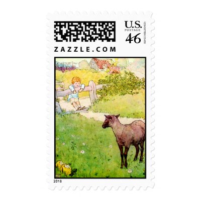 Baa Baa Black Sheep Postage by StazjiaStore