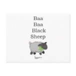 Baa Baa Black Sheep Postcard