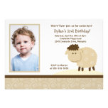 Baa Baa Sheep *PHOTO* Birthday 5x7 Custom Invite