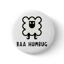 Baa Humbug buttons by alternateworlds Baa Humbug buttons