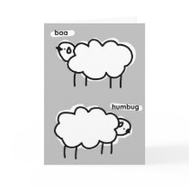 baa humbug greeting card