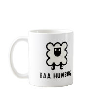 Baa Humbug mugs by alternateworlds Baa Humbug mugs