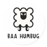 Baa Humbug Stickers
