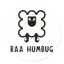 Baa Humbug stickers by alternateworlds Baa Humbug stickers