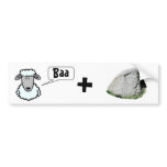 Baa + Rock Bumper Sticker