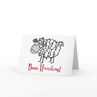 Baaa Humbug Christmas card