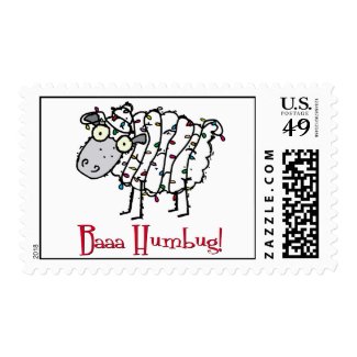 Baaa Humbug Christmas Stamps