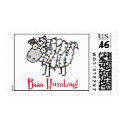 Baaa Humbug Christmas Stamps stamp