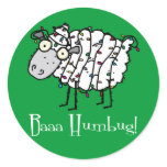 Baaa Humbug Christmas stickers