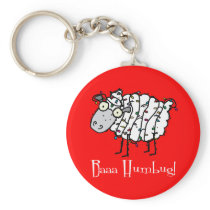 Baaa Humbug Holiday Keychain