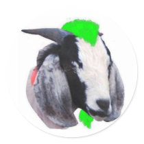 Baad Goat Sticker by LaughingPug Baad Goat Sticker