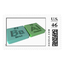 Baal as Ba Barium and Al Aluminium Stamps