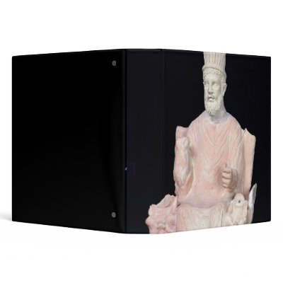 Baal Hammon seated on his throne Vinyl Binder by bridgemanart