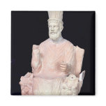 Baal Hammon seated on his throne Fridge Magnets