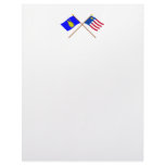 Baarle-Hertog and Baarle-Nassau Crossed Flags Personalized Letterhead