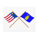 Baarle-Nassau and Baarle-Hertog Crossed Flags Post Cards