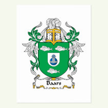 Baars Family Crest Postcard