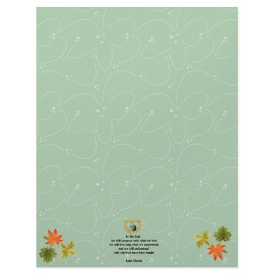 Baba Dioum Quote Personalized Letterhead by orsobear