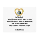 Baba Dioum Quote Postcards