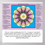 BABAJI MANDALA WITH POEM posters