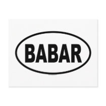 BABAR postcards by humorous BABAR postcards
