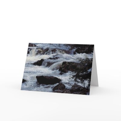 Babbling Brook - Version 2 - Greeting Card by terraphotography