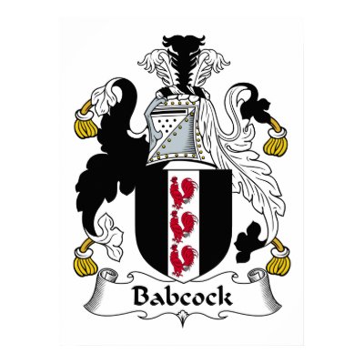Babcock Family Crest Print by coatsofarms