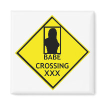 Babe Crossing magnets by MIGRAINE Babe Crossing magnets