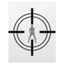 babe in bull´s eye icon letterhead