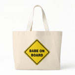 Babe On Board Canvas Bags