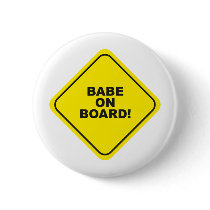 babe on board button