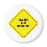 babe on board magnets