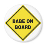 Babe On Board Fridge Magnets