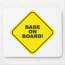 babe on board mouse pad
