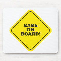 babe on board mouse pad