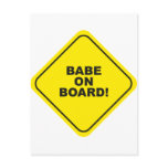 babe on board postcards