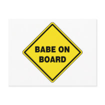 Babe On Board Post Cards