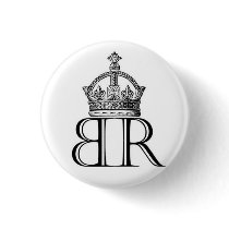 Babe Ruthless Crown Logo Button