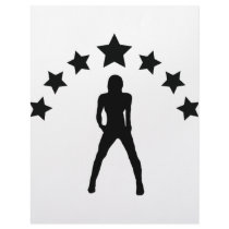 babe with stars icon letterhead