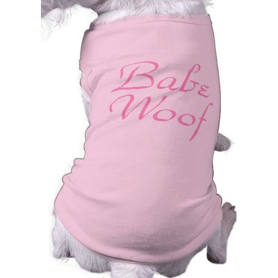Babe Woof-Dog Snoggler Dog T Shirt by SheckShe