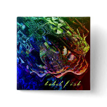 Babel Fish Pinback Buttons
