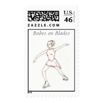 Babes on Blades Postage Stamp 2 by AMRudnytsky Babes on Blades Postage Stamp 2