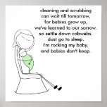 Babies Don't Keep, Mommy, Green Print
