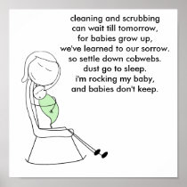 Babies Don't Keep, Mommy, Green Print