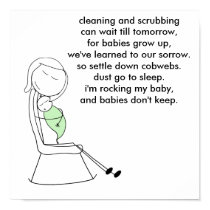 Babies Don't Keep, Mommy, Green posters