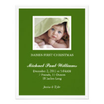 Babies First Christmas Custom Invite