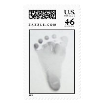 Babies Footprint postage by lelajohansen Babies Footprint postage