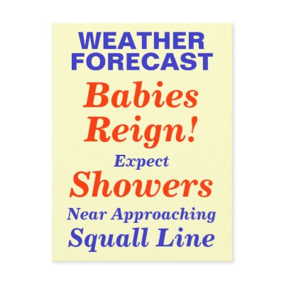 Babies Reign Baby Shower Invite Postcards by gopherus