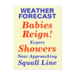 Babies Reign Baby Shower Invite postcards