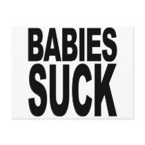Babies Suck postcards